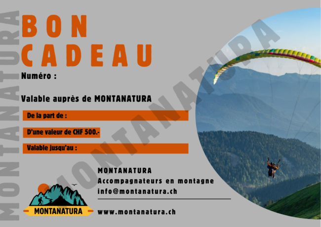 Bon cadeau rando-parapente